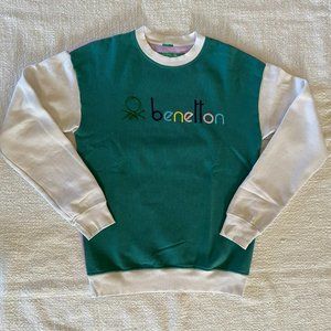 Benetton Classic Crew Neck Women's Sweatshirt - Size Small (NWOT)